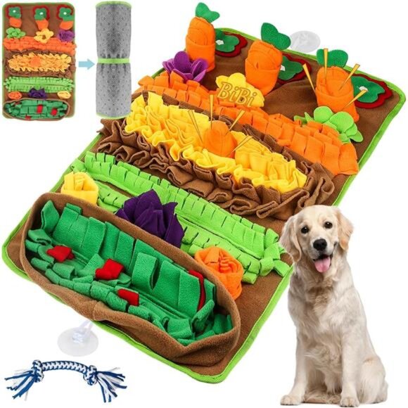 Snuffle Mat for Dogs Large Breed, 32'' X 20'' Sniff Mat for Dogs Slow